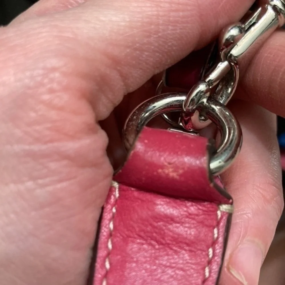 Coach vintage y2k pink leather soho wristlet mini bag